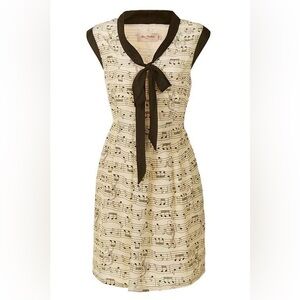 Miss Patina London Musical Notes Dress w/ Pockets!